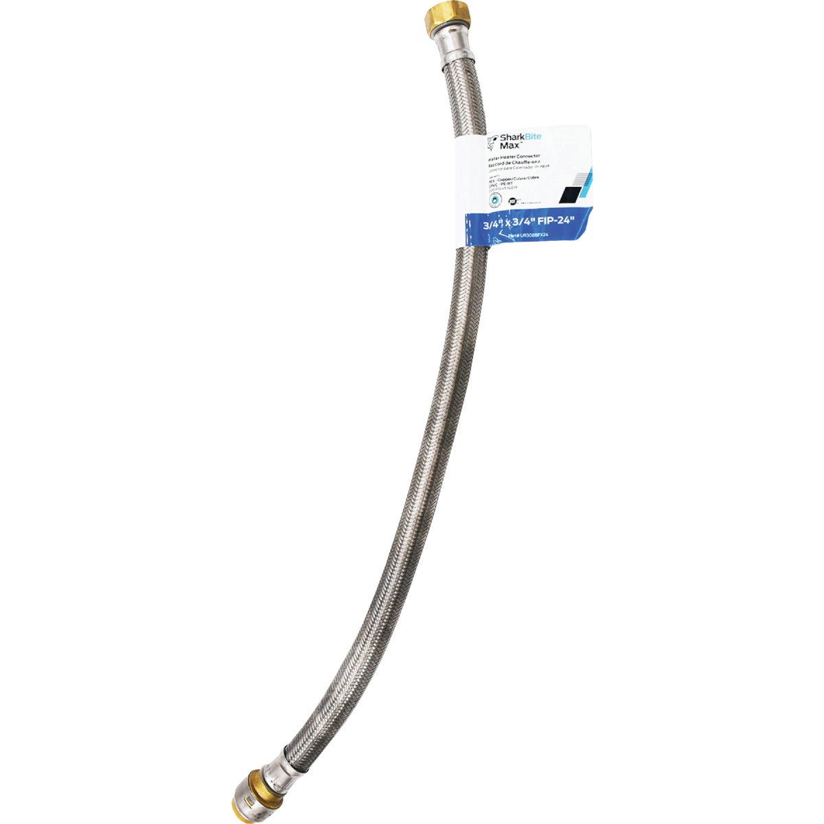 SharkBite 3/4 In. SB X 3/4 In. FIP X 24 In. L Braided Flexible Water Heater Connector Image 6