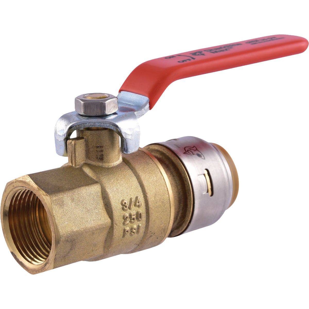SharkBite 3/4 In. Brass Push-to-Connect x FIP Brass Ball Valve