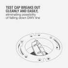 Oatey 3 In. Schedule 40 DWV Level-Fit PVC Closet Flange Image 2