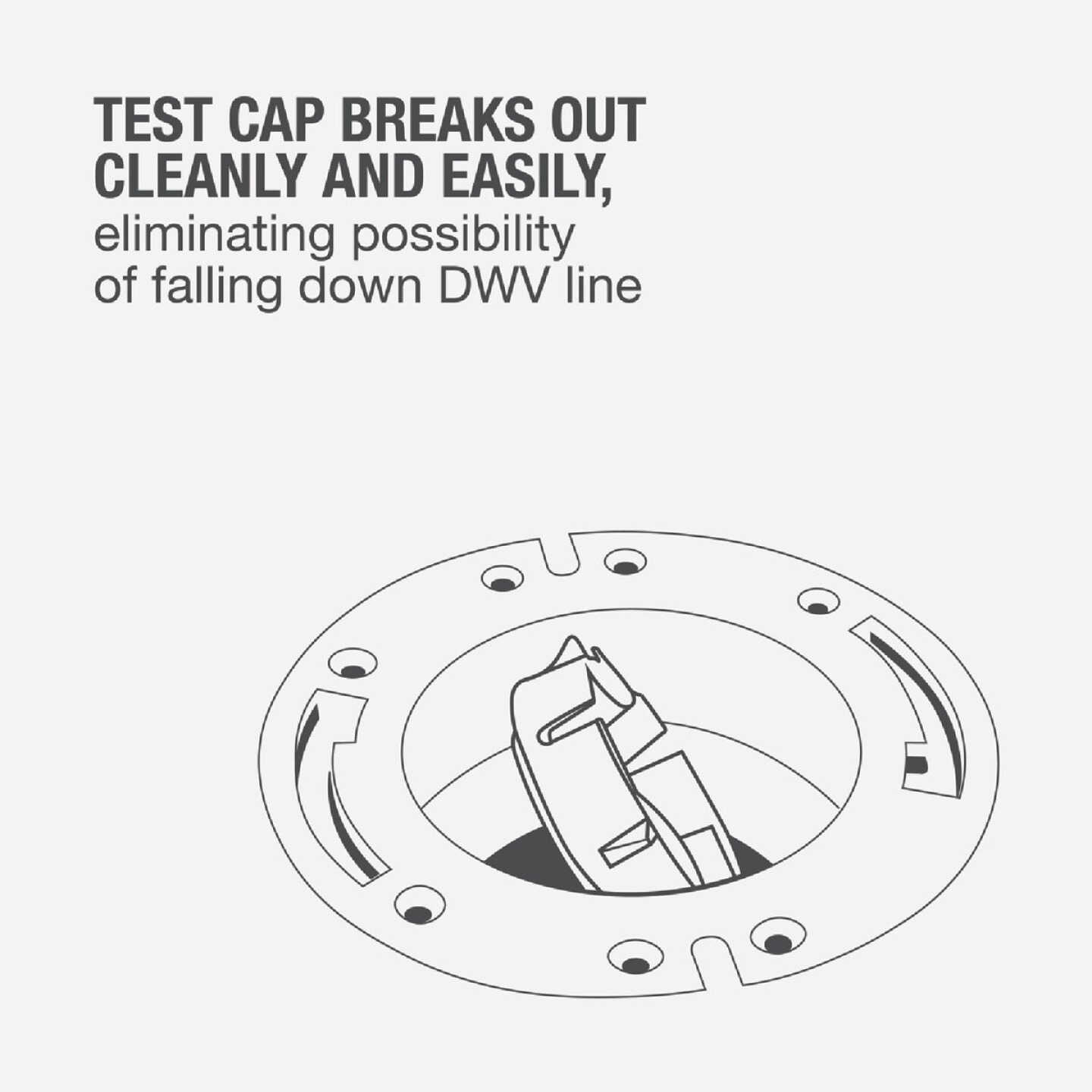 Oatey 3 In. Schedule 40 DWV Level-Fit PVC Closet Flange Image 2