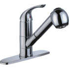 Compass Manufacturing 5119C Brookfield 1-Handle Chrome Pull Out Kitchen Faucet Image 1