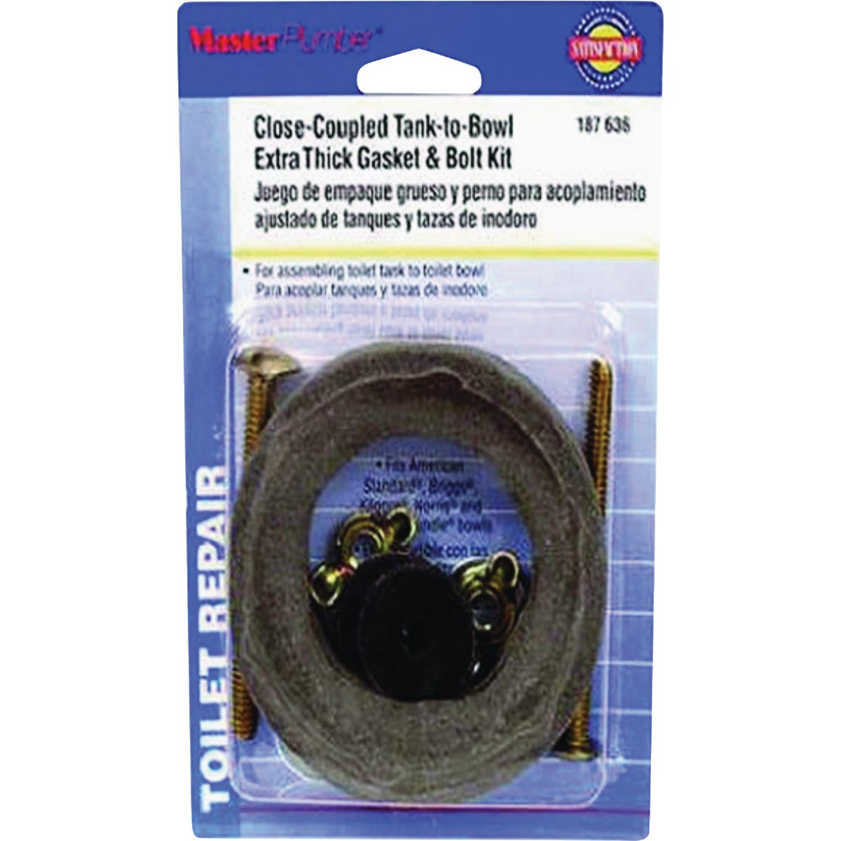 Master Plumber Tank-To-Bowl Gasket/Bolt Kit