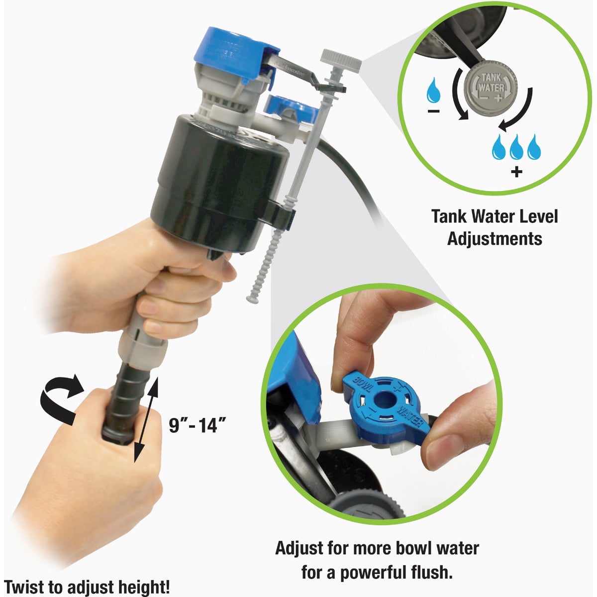 Fluidmaster PerforMAX Fill Valve & 2 In. Flapper Kit Image 3