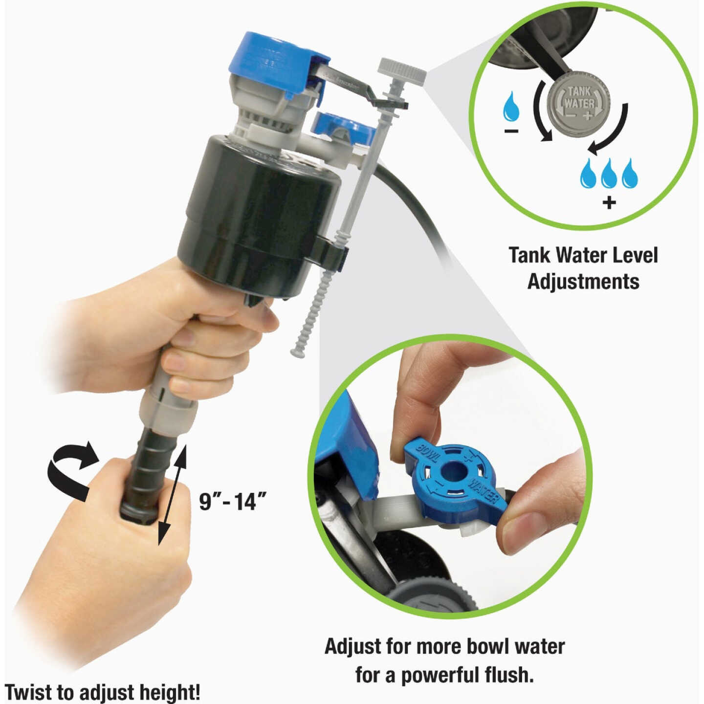 Fluidmaster PerforMAX Fill Valve & 2 In. Flapper Kit Image 3