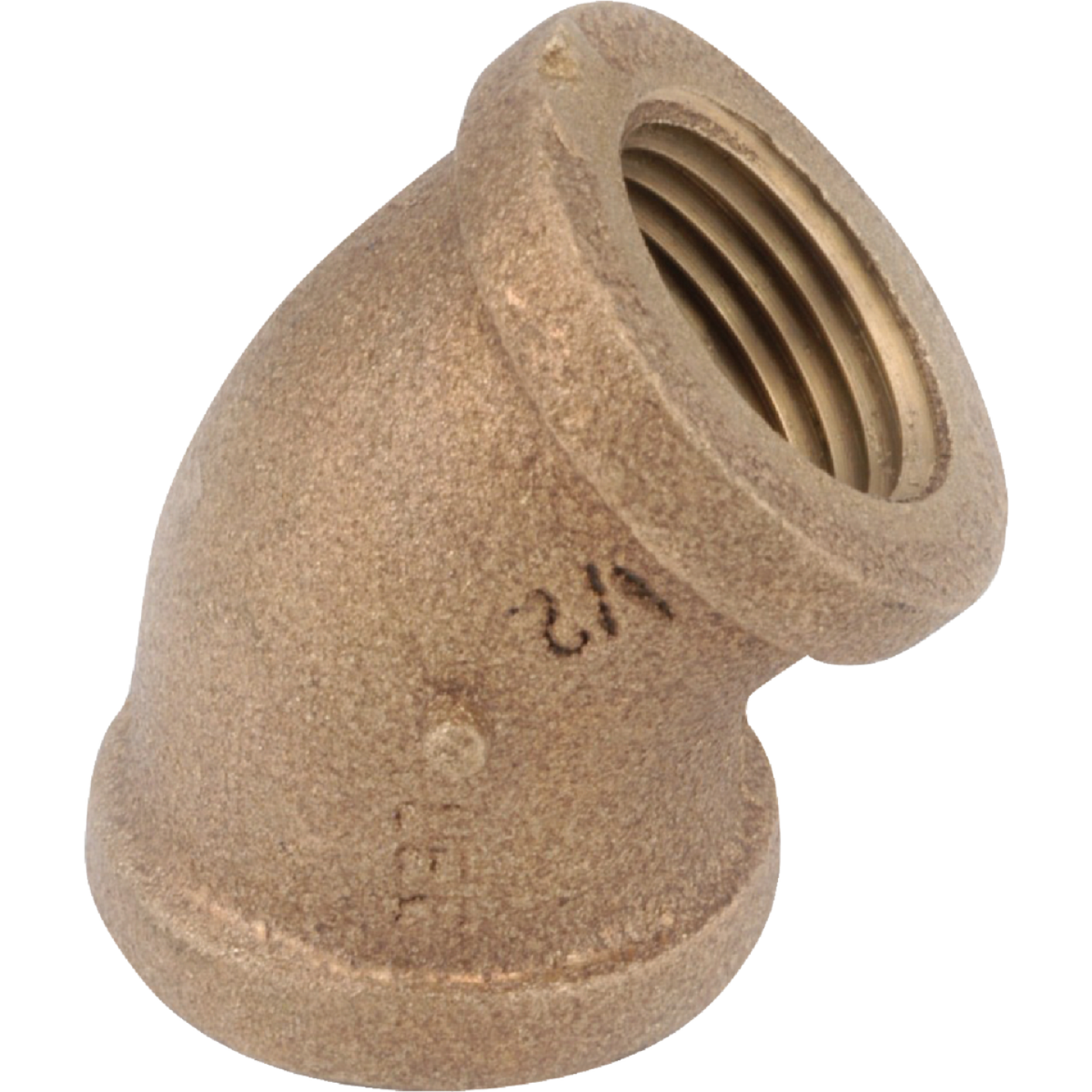 Anderson Metals 1/4 In. 45 Deg. Red Brass Elbow (1/8 Bend) Image 1