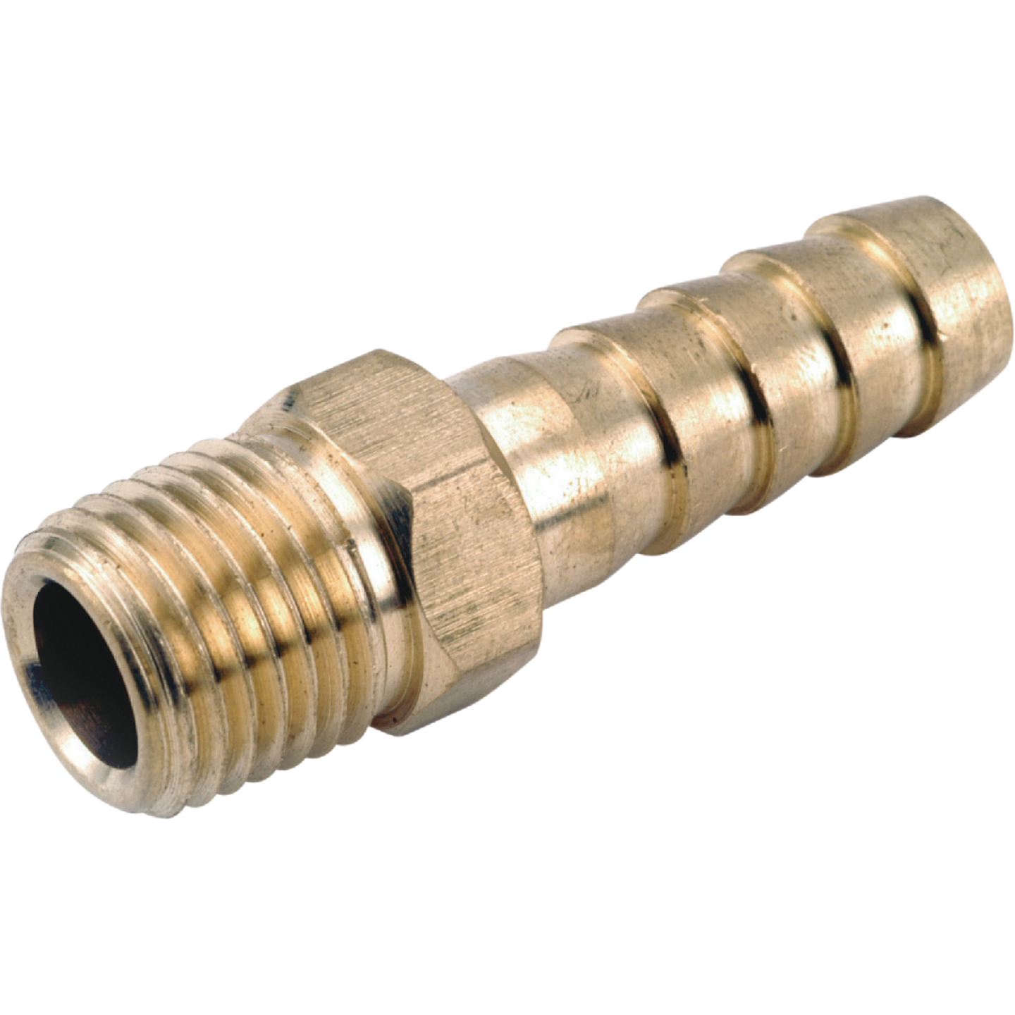 Anderson Metals 1/4 In. ID x 1/4 In. MPT Brass Hose Barb Image 1