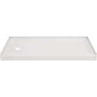 Delta Classic 500 60 In. x 32 In. Left Drain Shower Pan, White Image 1
