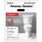 American Standard Champion 4 Right Height White Elongated Bowl 1.6 GPF Toilet Image 7