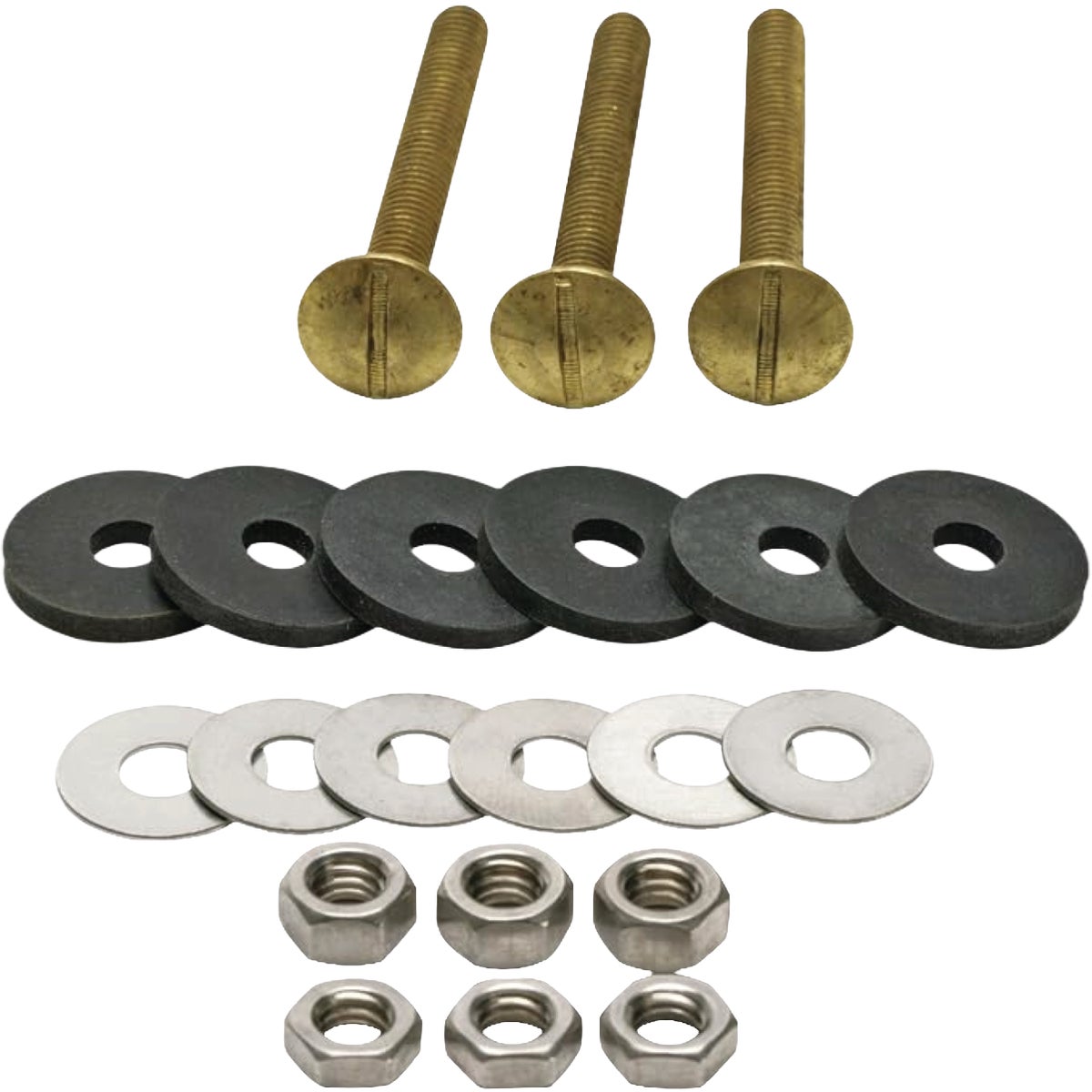 Fluidmaster 3 In. Bolts Tank-To-Bowl Kit