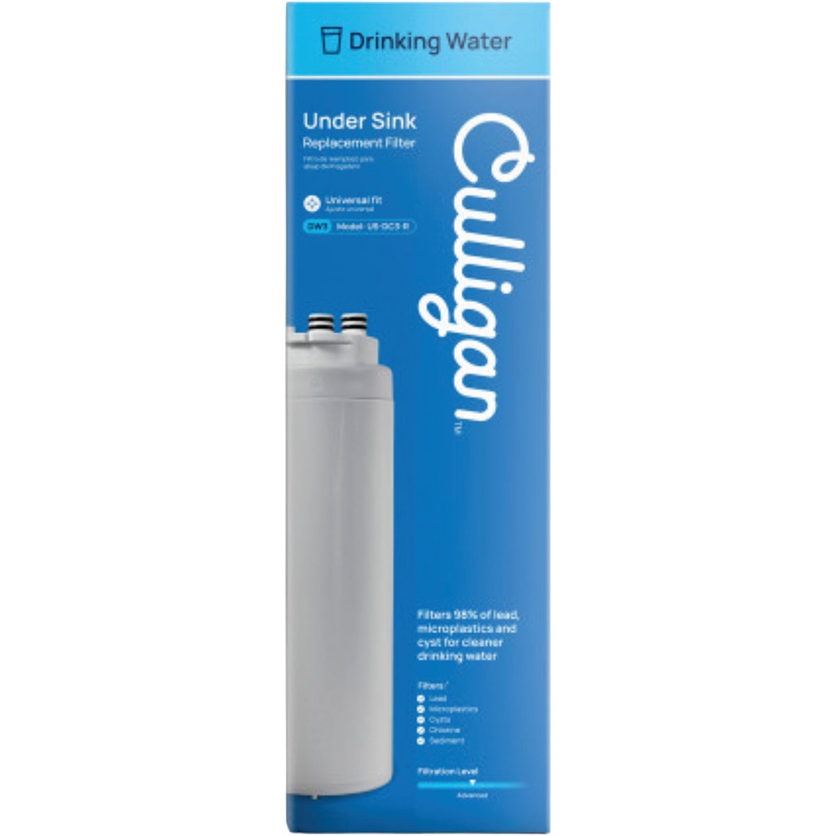 Culligan Direct Connect Under Sink Drinking Water Filter Cartridge for US-DC-3 Systems