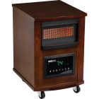 Home Impressions 1500W 120V Quartz Heater with Woodgrain Cabinet Image 1