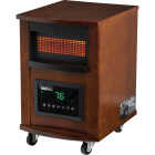 Home Impressions 1500W 120V Quartz Heater with Woodgrain Cabinet Image 3