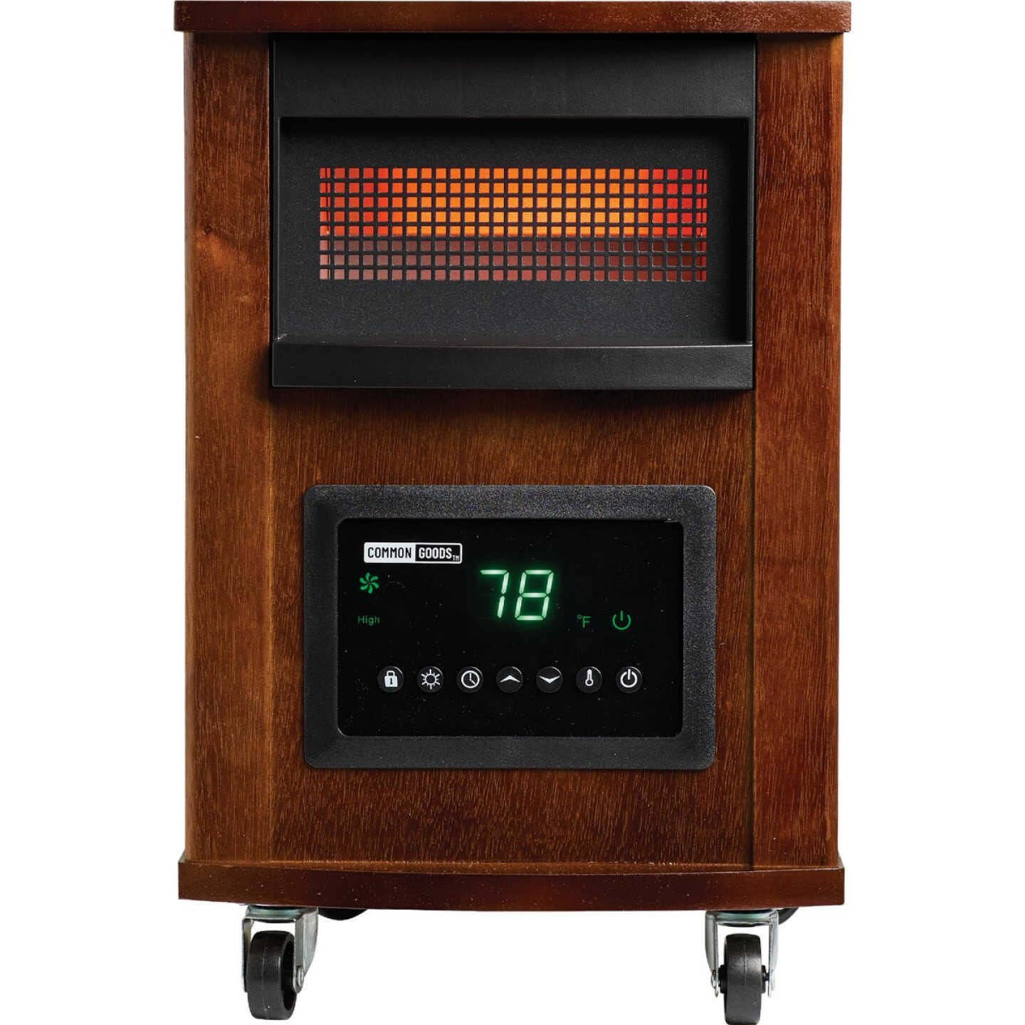 Home Impressions 1500W 120V Quartz Heater with Woodgrain Cabinet Image 5
