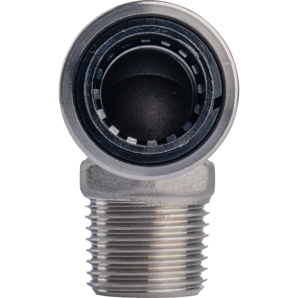 QuickFitting 1/2 In. Push-to-Connect x 1/2 In. MNPT Stainless Steel 90-Degree Elbow Image 4