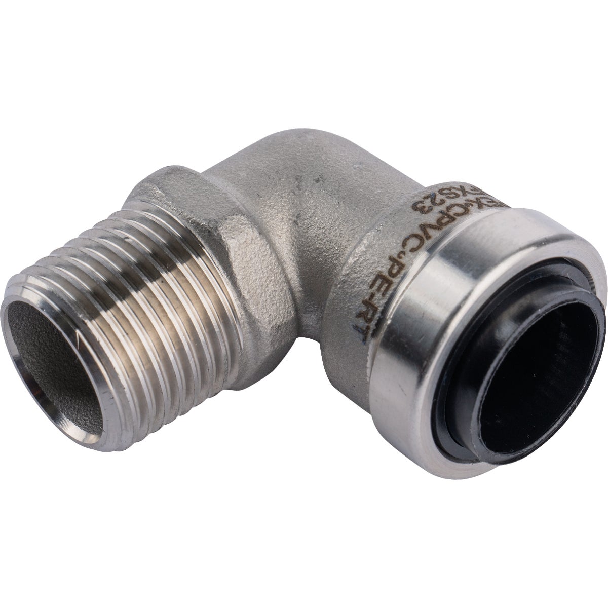 QuickFitting 1/2 In. Push-to-Connect x 1/2 In. MNPT Stainless Steel 90-Degree Elbow Image 5
