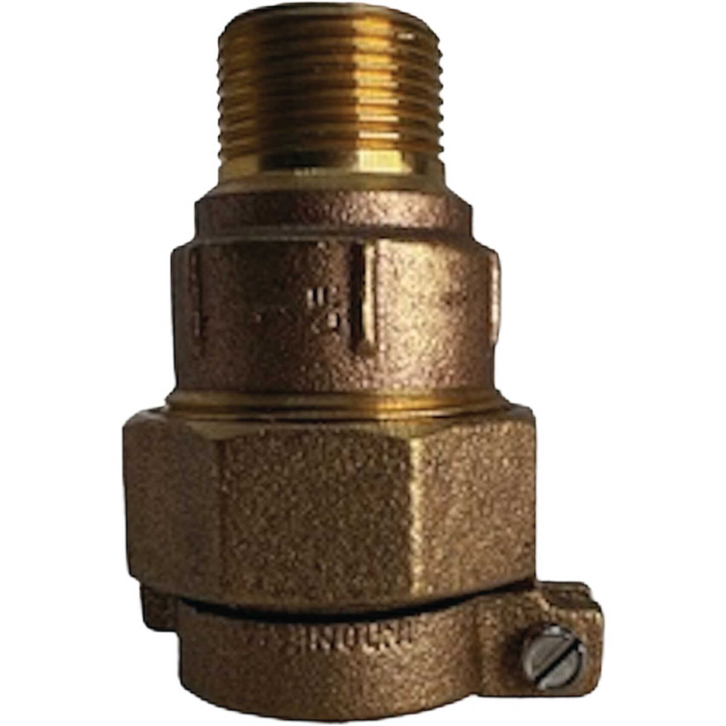 Anderson Metals 3/4 In. MIP x 3/4 In. Pack Joint Coupling, Lead Free Bronze Image 1