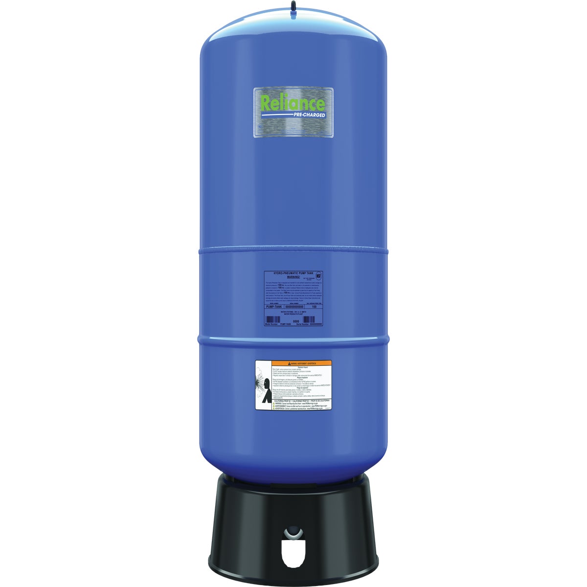 Reliance 32 Gal. Capacity Free Standing Pressure Pump Tank