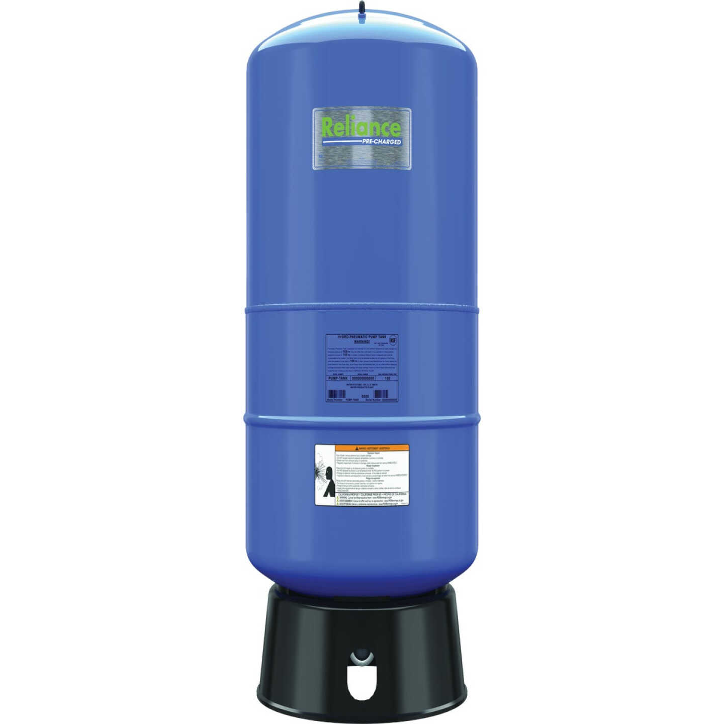 Reliance 32 Gal. Capacity Free Standing Pressure Pump Tank Image 1