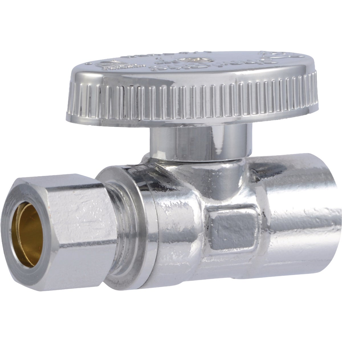 SharkBite 1/2" Copper Sweat x 3/8 In. OD Compression Quarter-Turn Straight Valve