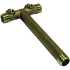 Water Source 13 In. x 1-1/4 In. Brass Tank Tee Image 1