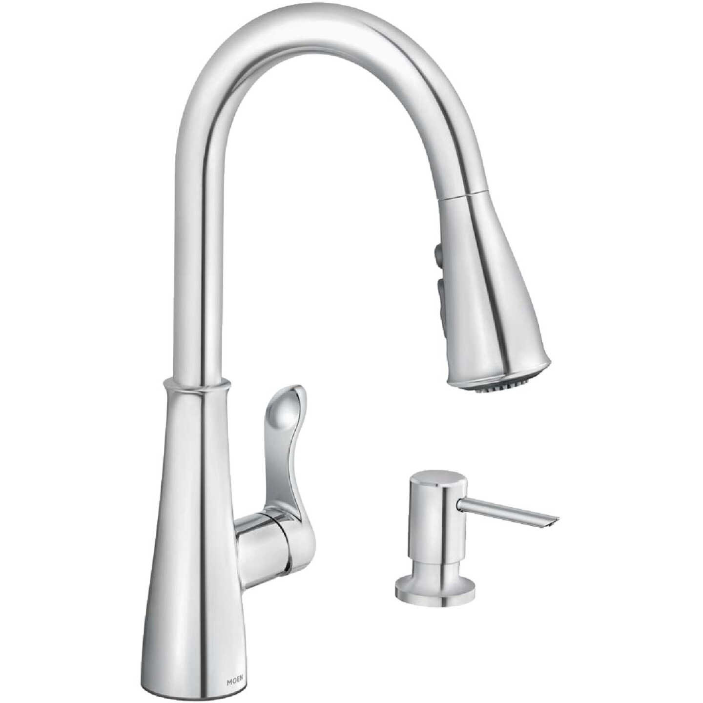 Moen Hadley 1-Handle Pull-Down Kitchen Faucet, Chrome Image 1