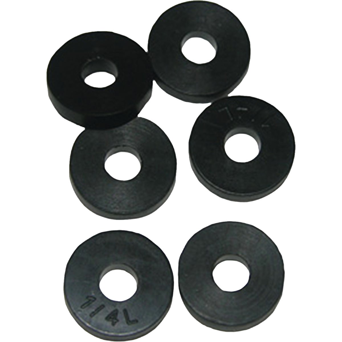 LASCO 1/4L x 19/32 In. OD Flat Bibb Rubber Faucet Washer (6-Pack)