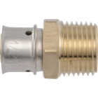 SharkBite 1/2 In. x 1/2 In. MNPT PEX Press Brass Adapter Image 1