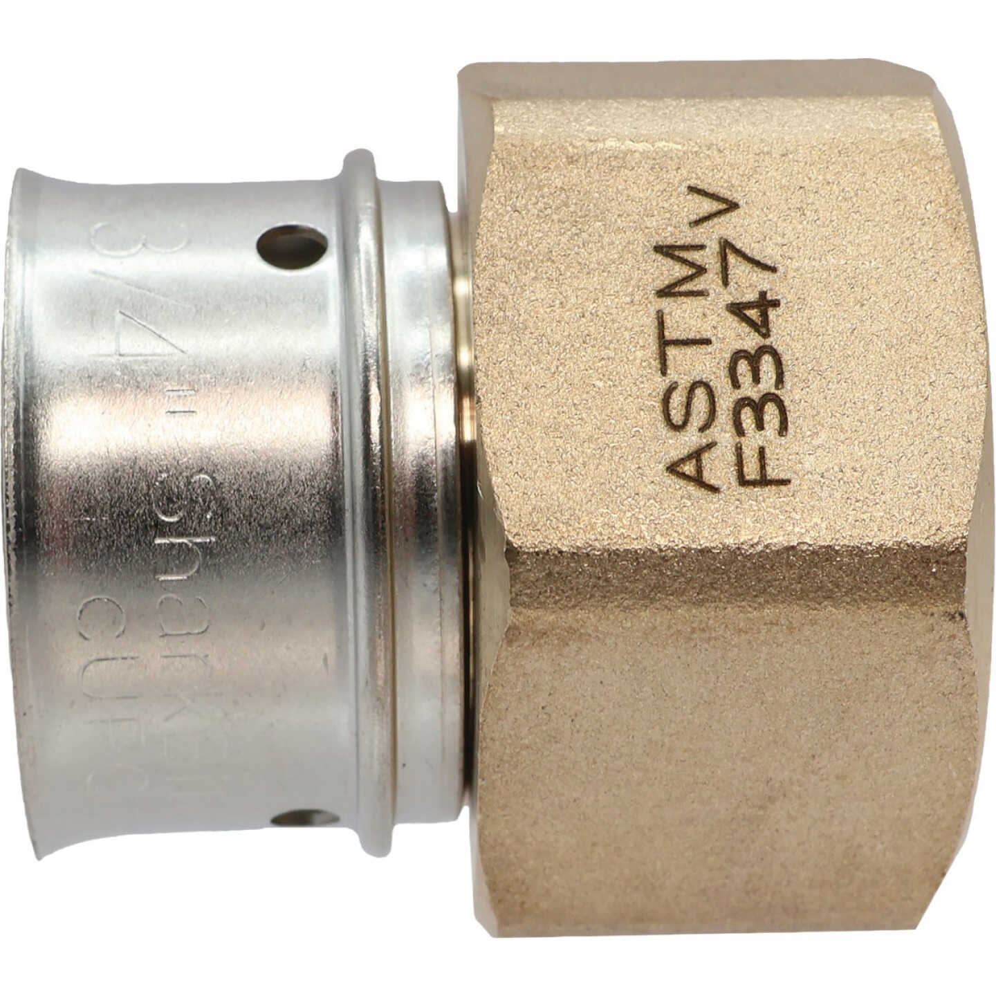 SharkBite 3/4 In. x 3/4 In. MNPT PEX Press Brass Adapter Image 1