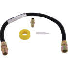 Eastman 1/2 In. OD x 24 In. Black-Coated Stainless Steel Gas Log Installation Kit Image 1