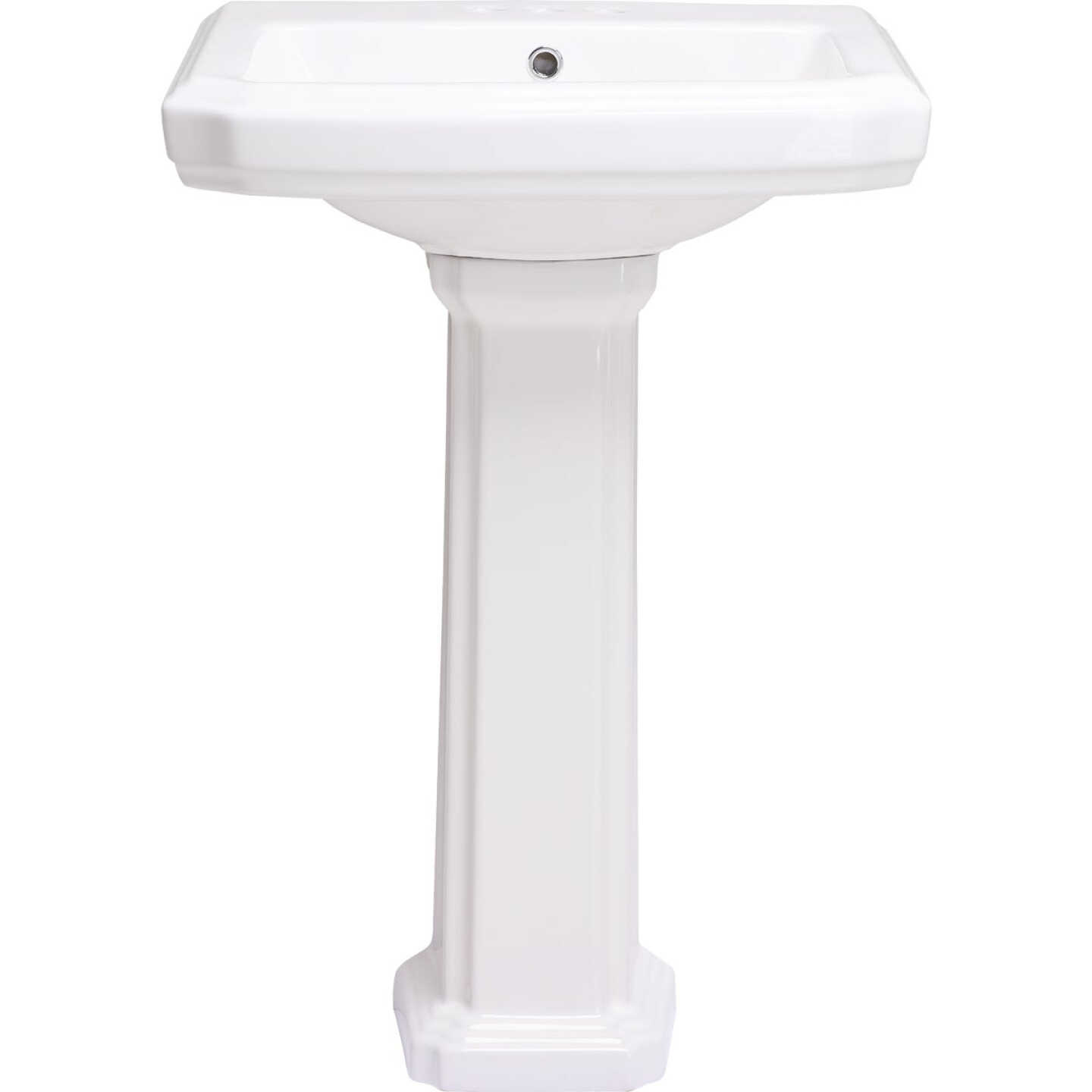 Common Goods Grove White Pedestal Sink Image 3