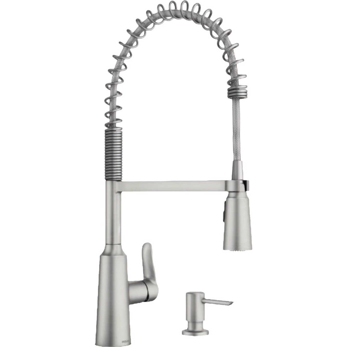 Moen Edwyn Stainless Steel Single-Handle High-Arc Kitchen Faucet Image 1