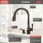 Delta Charmaine Venetian Bronze Single-Handle High-Arc Kitchen Faucet Image 2