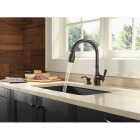Delta Charmaine Venetian Bronze Single-Handle High-Arc Kitchen Faucet Image 3