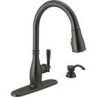 Delta Charmaine Venetian Bronze Single-Handle High-Arc Kitchen Faucet Image 1