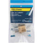 SharkBite 3/4 In. x 1 In. MNPT PEX Press Brass Adapter Image 2
