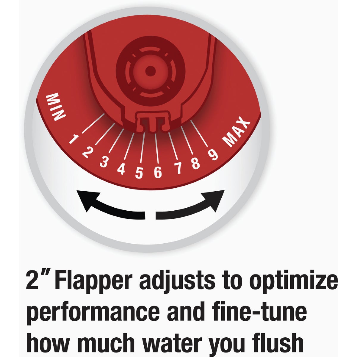 Fluidmaster PerforMAX 2 In. Rubber Universal Water-Saving Flapper Image 2