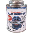 BLUE MONSTER 4 Oz. Weatherproof 1-Step Clear PVC Cement Image 1