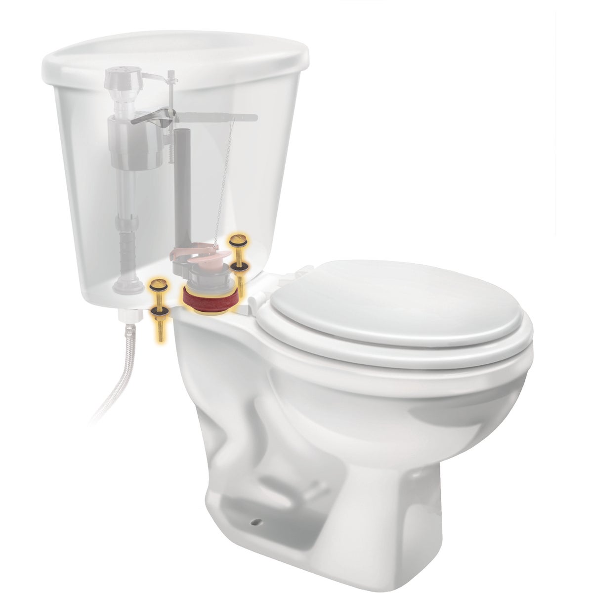 Fluidmaster Toilet Bolts and Tank To Bowl Gasket Kit  Image 5