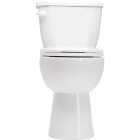 Common Goods Crest White Elongated 1.28 GPF HET Toilet Image 1