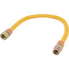 Eastman 5/8 In. OD x 24 In. 3/4 In. FIP x 3/4 In. MIP (Tapped 1/2 In. FIP) Coated Stainless Steel Gas Connector Image 1