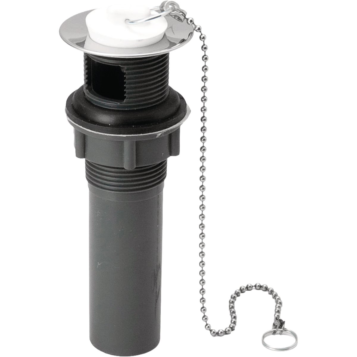 ABS 1-1/4 In. Pull-Out Plug Drain with Overflow