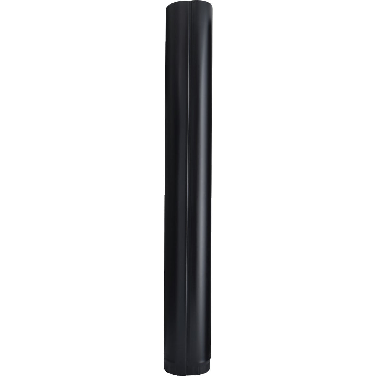 Imperial 24 Ga. 6 In. x 48 In. Black Single-Wall Stove Pipe Image 3