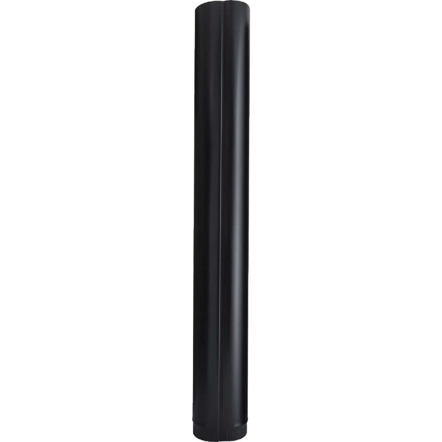 Imperial 24 Ga. 6 In. x 48 In. Black Single-Wall Stove Pipe Image 3
