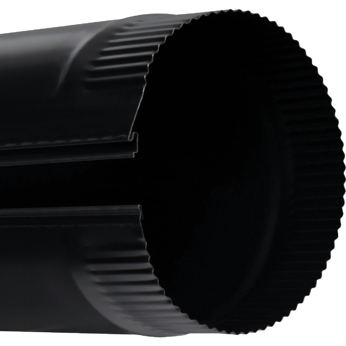 Imperial 24 Ga. 6 In. x 48 In. Black Single-Wall Stove Pipe Image 5