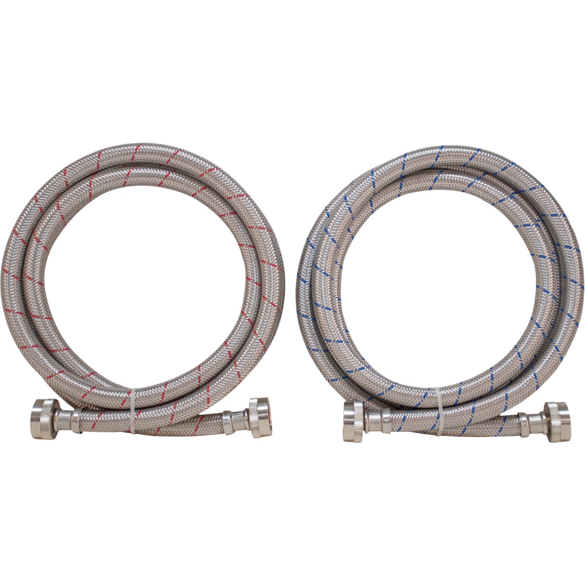 Eastman 3/4 In. FHT x 3/4 In. FHT x 6 Ft. L. Stainless Steel Washing Machine Connector (2-Pack)