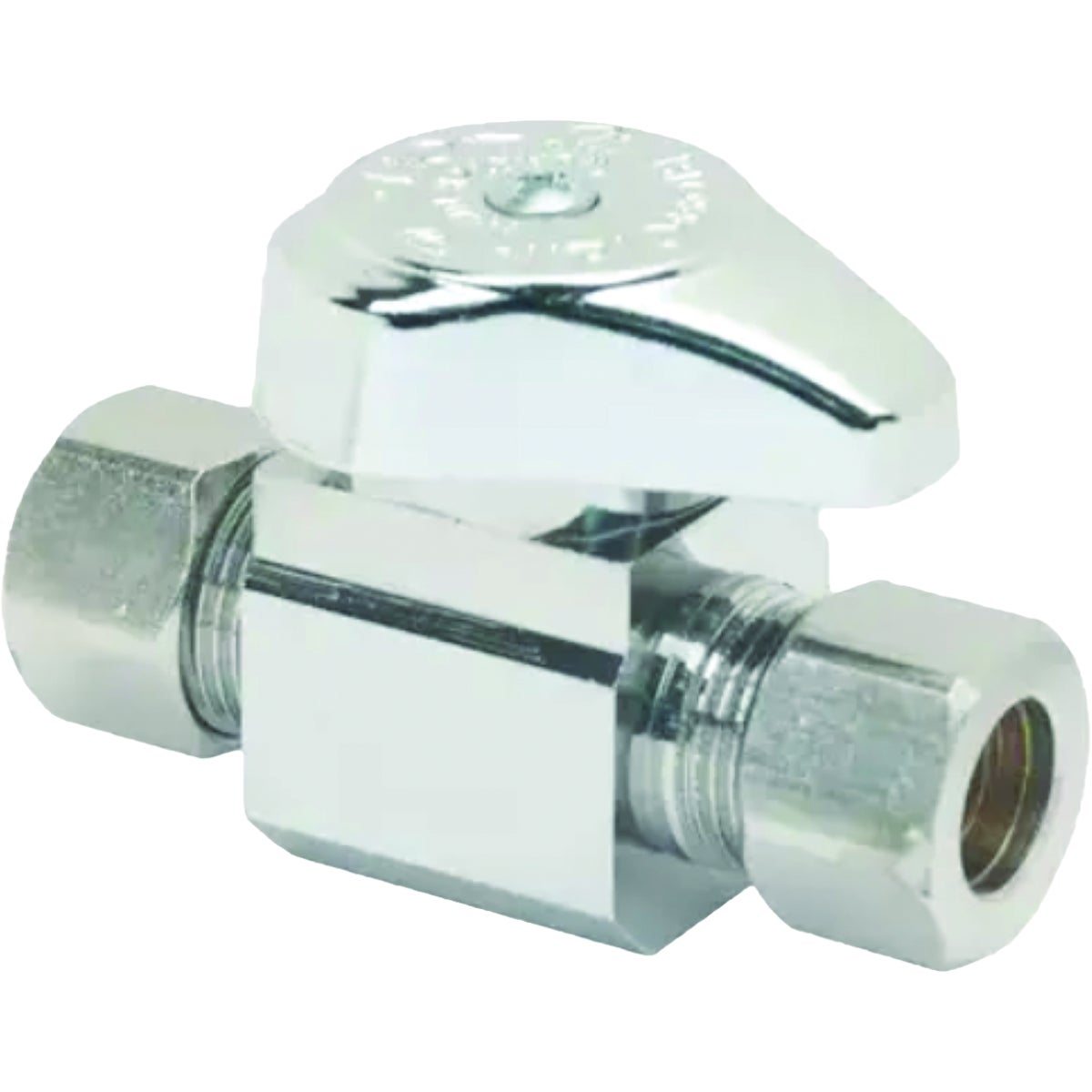 BrassCraft 3/8 In. OD Compression x 3/8 In. OD Chrome Compression Outlet Straight Valve