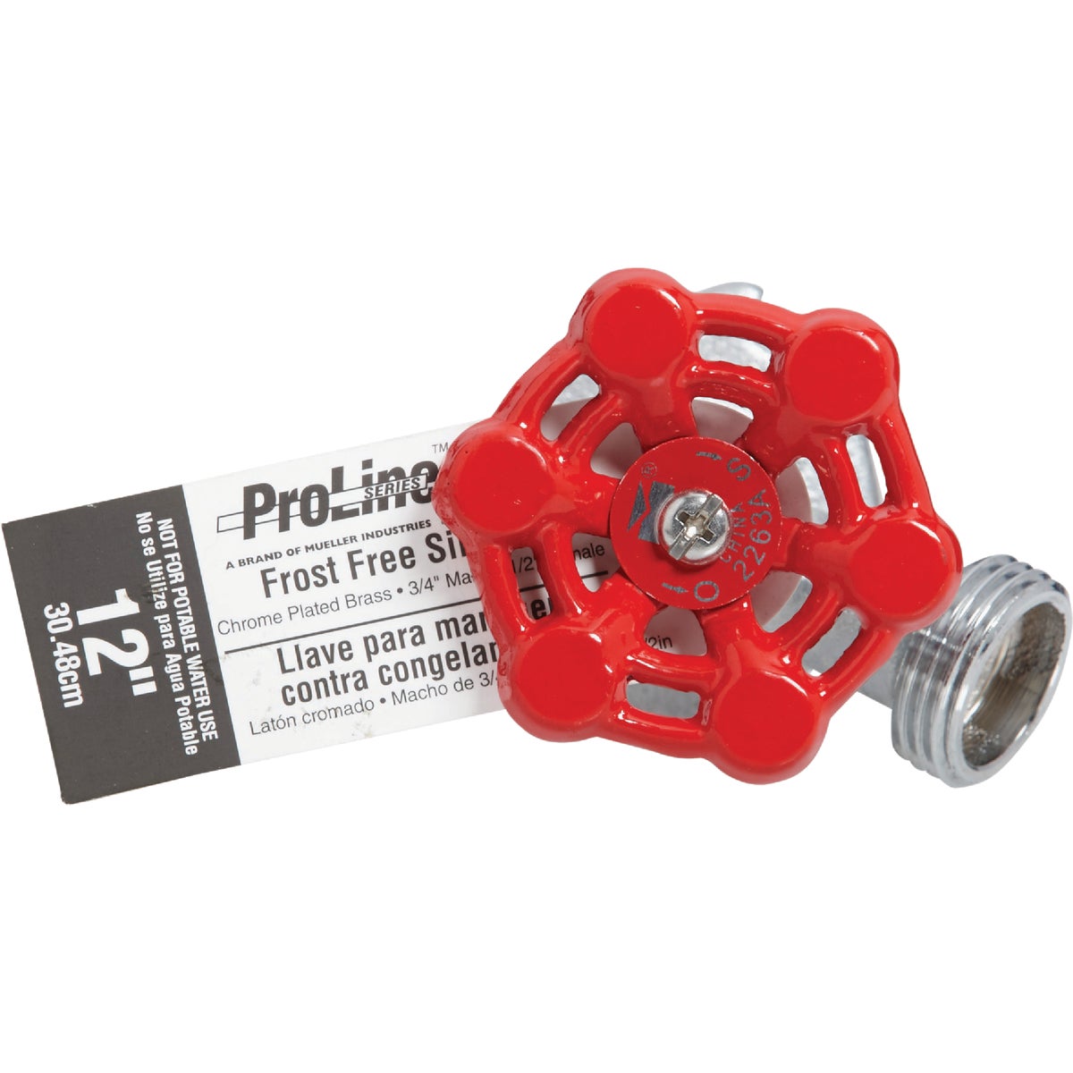 ProLine Chrome Plated Brass 3/4 In. MIP x 3/4 In. MHT 12 In. Frost Free Sillcock Image 2