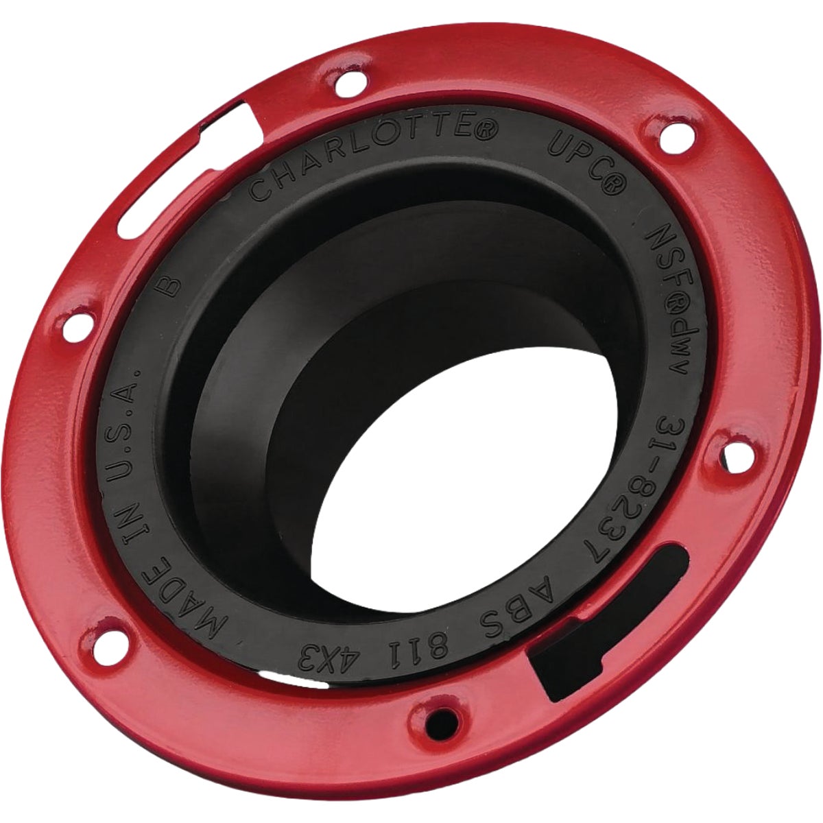 Charlotte Pipe 4 In. x 3 In. ABS/DWV Closet Flange