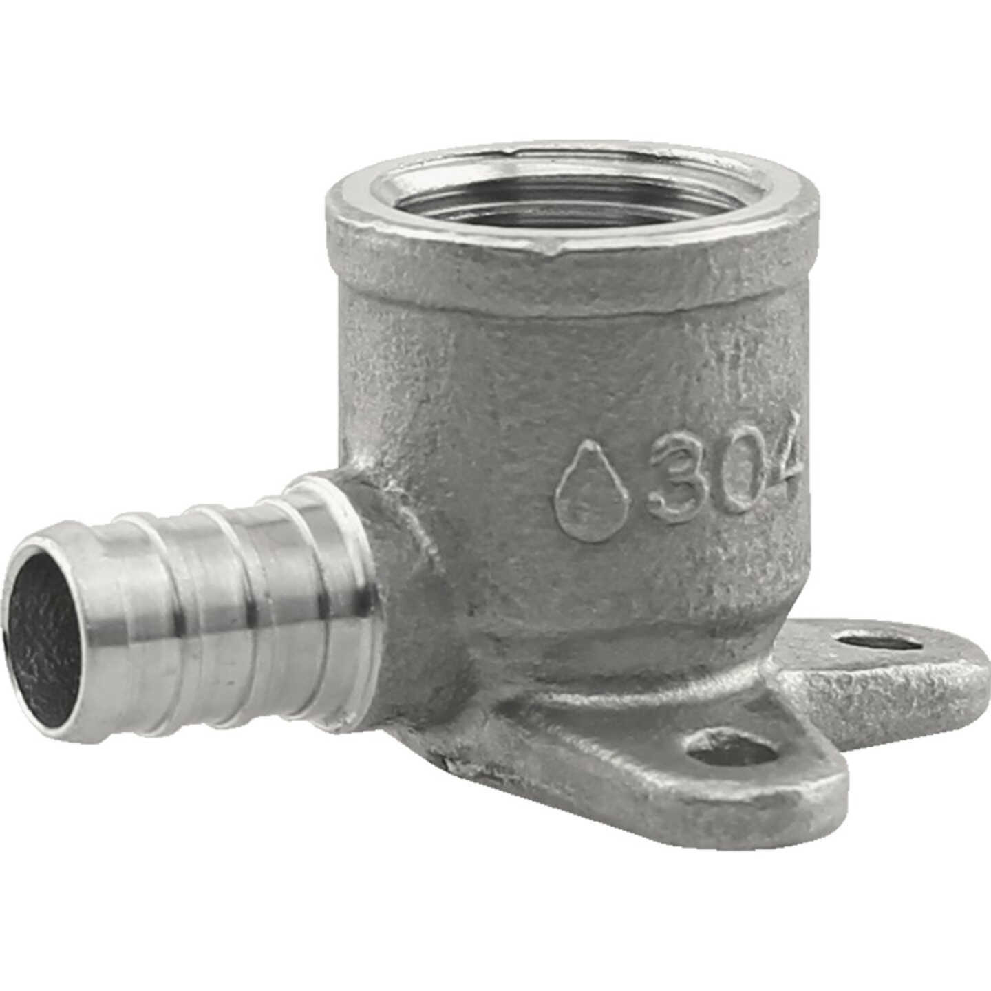 Plumbeeze 1/2 In. PEX x 1/2 In. Stainless Steel Drop Ear Elbow Image 1