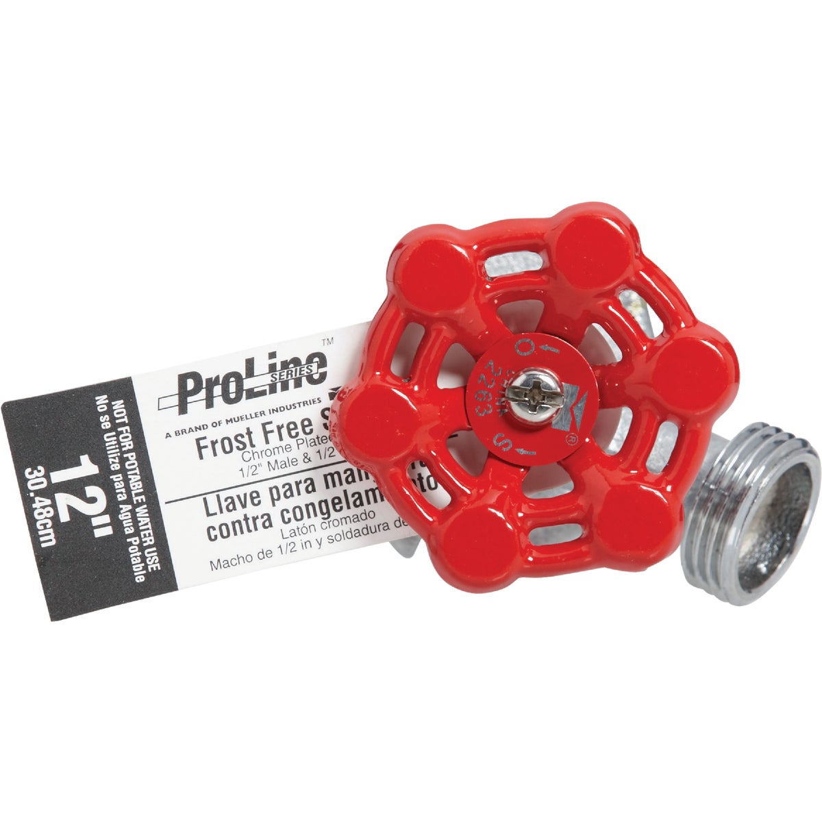 ProLine Chrome Plated Brass 1/2 In. MIP x 3/4 In. MHT 12 In. Frost Free Sillcock Image 2